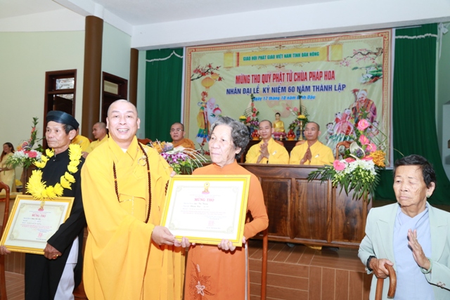 Triển lãm, mừng thọ, buffet kỷ niệm 60 năm ngày thành lập chùa Pháp Hoa, Đăk Nông