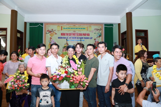 Triển lãm, mừng thọ, buffet kỷ niệm 60 năm ngày thành lập chùa Pháp Hoa, Đăk Nông