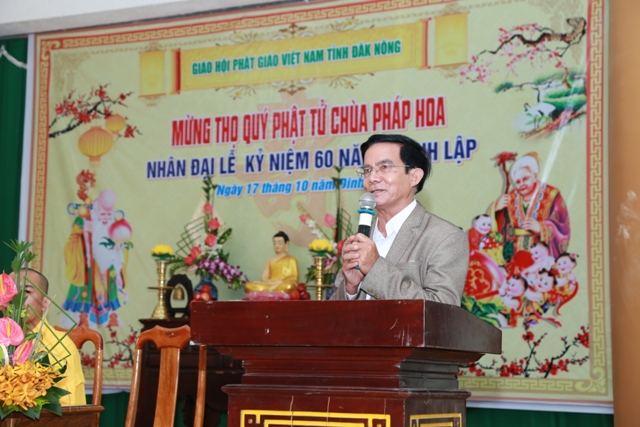 Triển lãm, mừng thọ, buffet kỷ niệm 60 năm ngày thành lập chùa Pháp Hoa, Đăk Nông
