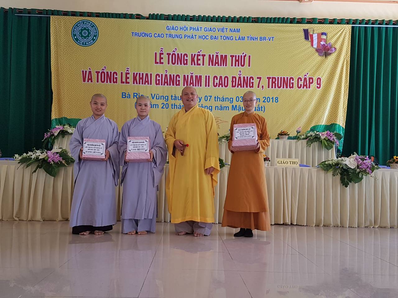 Lễ Tổng Kết Năm Học I Và Khai Giảng Năm Học II –  Trường Cao Trung Phật Học Đại Tòng Lâm – Bà Rịa Vũng Tàu