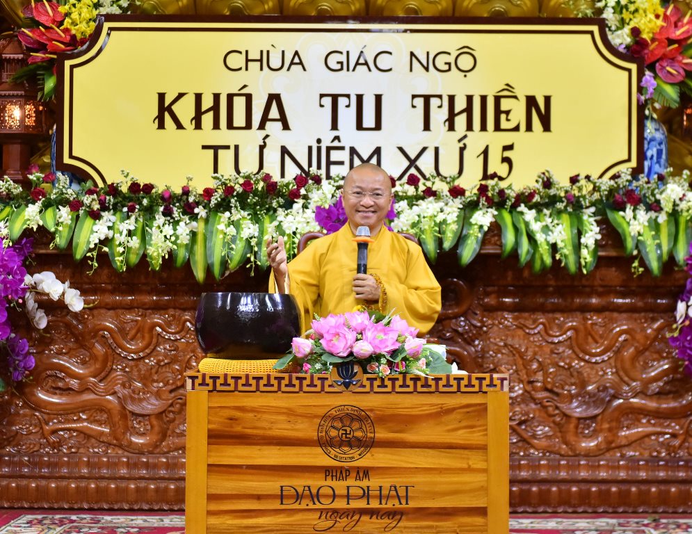 CHÙA GIÁC NGỘ: KHÓA TU THIỀN LẦN THỨ 15, NGÀY 25-03-2018