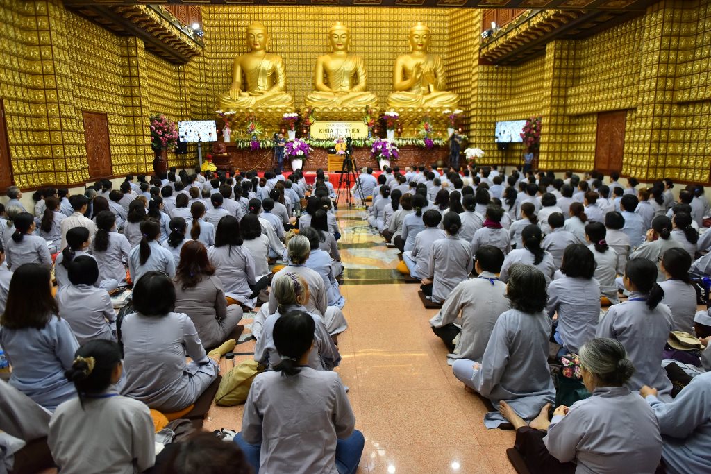 CHÙA GIÁC NGỘ: KHÓA TU THIỀN LẦN THỨ 15, NGÀY 25-03-2018