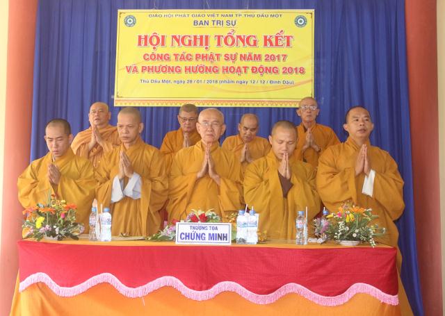 Bình Dương: Lễ Tổng Kết Phật Sự Năm 2017 của BTS GHPGVN TP.Thủ Dầu Một.
