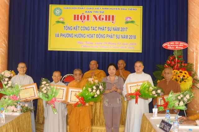 Bình Dương: Lễ Tổng Kết Phật Sự Năm 2017 của BTS GHPGVN Huyện Dầu Tiếng.