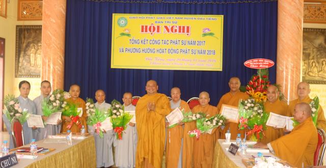 Bình Dương: Lễ Tổng Kết Phật Sự Năm 2017 của BTS GHPGVN Huyện Dầu Tiếng.