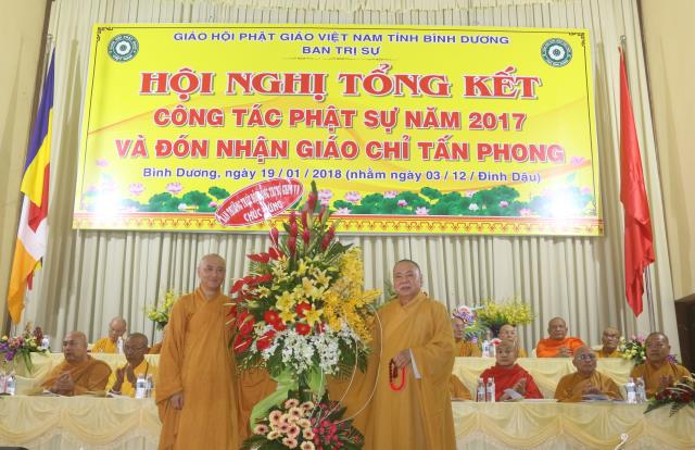 Bình Dương: Hội nghị tổng kết công tác Phật sự 2017