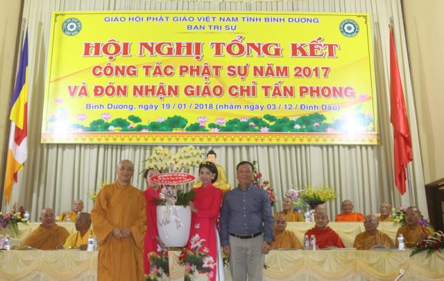 Bình Dương: Hội nghị tổng kết công tác Phật sự 2017