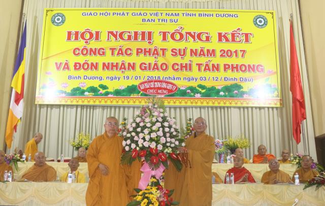 Bình Dương: Hội nghị tổng kết công tác Phật sự 2017