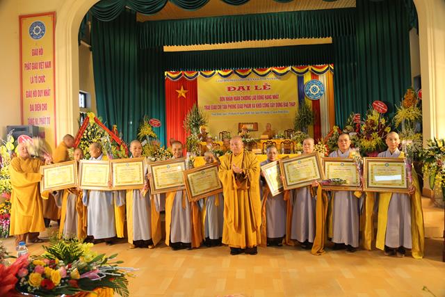 Nam Định: Đón nhận Huân chương LĐ hạng I của Chủ tịch nước- Giáo chỉ tấn phong của Đức Pháp chủ GHPGVN