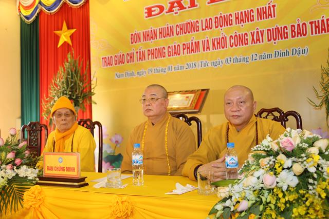 Nam Định: Đón nhận Huân chương LĐ hạng I của Chủ tịch nước- Giáo chỉ tấn phong của Đức Pháp chủ GHPGVN