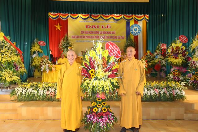Nam Định: Đón nhận Huân chương LĐ hạng I của Chủ tịch nước- Giáo chỉ tấn phong của Đức Pháp chủ GHPGVN