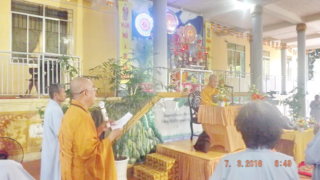 Khóa tu Bát quan trai đầu năm tại chùa Lộc Thọ.