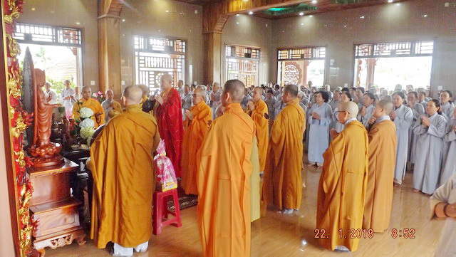 Lễ an vị Phật tại chùa Hưng Long