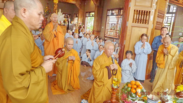 Lễ an vị Phật tại chùa Hưng Long