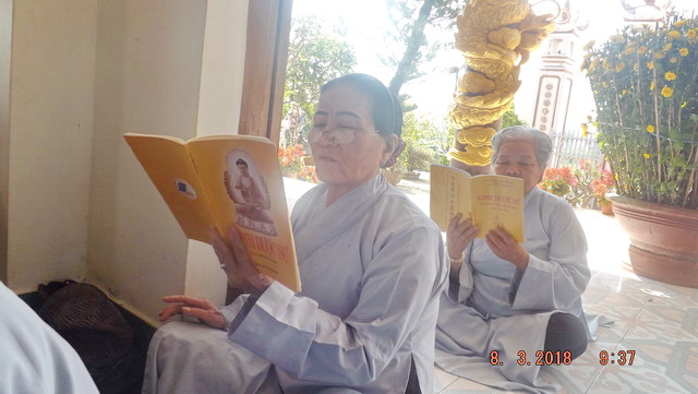 Đạo tràng Bát quan trai chùa Long Thạnh khai khóa đầu năm