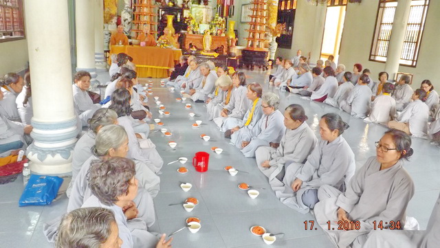 Đạo tràng Bát quan trai chùa Đức Hòa tổng kết cuối năm