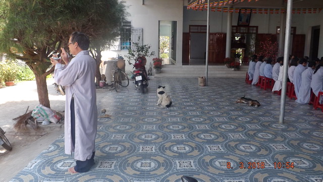 Đạo tràng Bát quan trai chùa Long Thạnh khai khóa đầu năm