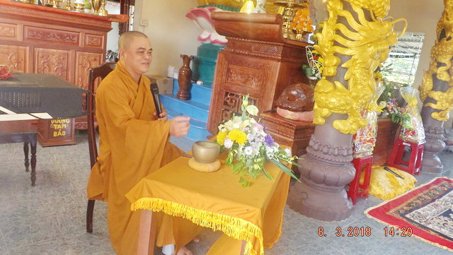 Đạo tràng Bát quan trai chùa Long Thạnh khai khóa đầu năm