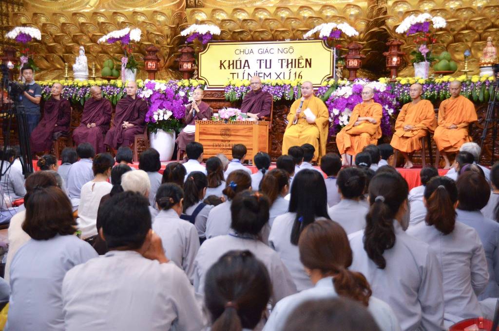 Chùa Giác Ngộ: Khóa tu Thiền lần thứ 16, ngày 08-04-2018 (23-02 Mậu Tuất)