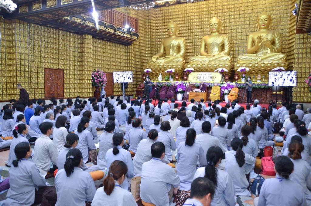 Chùa Giác Ngộ: Khóa tu Thiền lần thứ 16, ngày 08-04-2018 (23-02 Mậu Tuất)