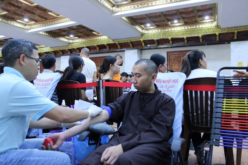559 người hiến máu tại Chùa Giác Ngộ, ngày 7-4-2018