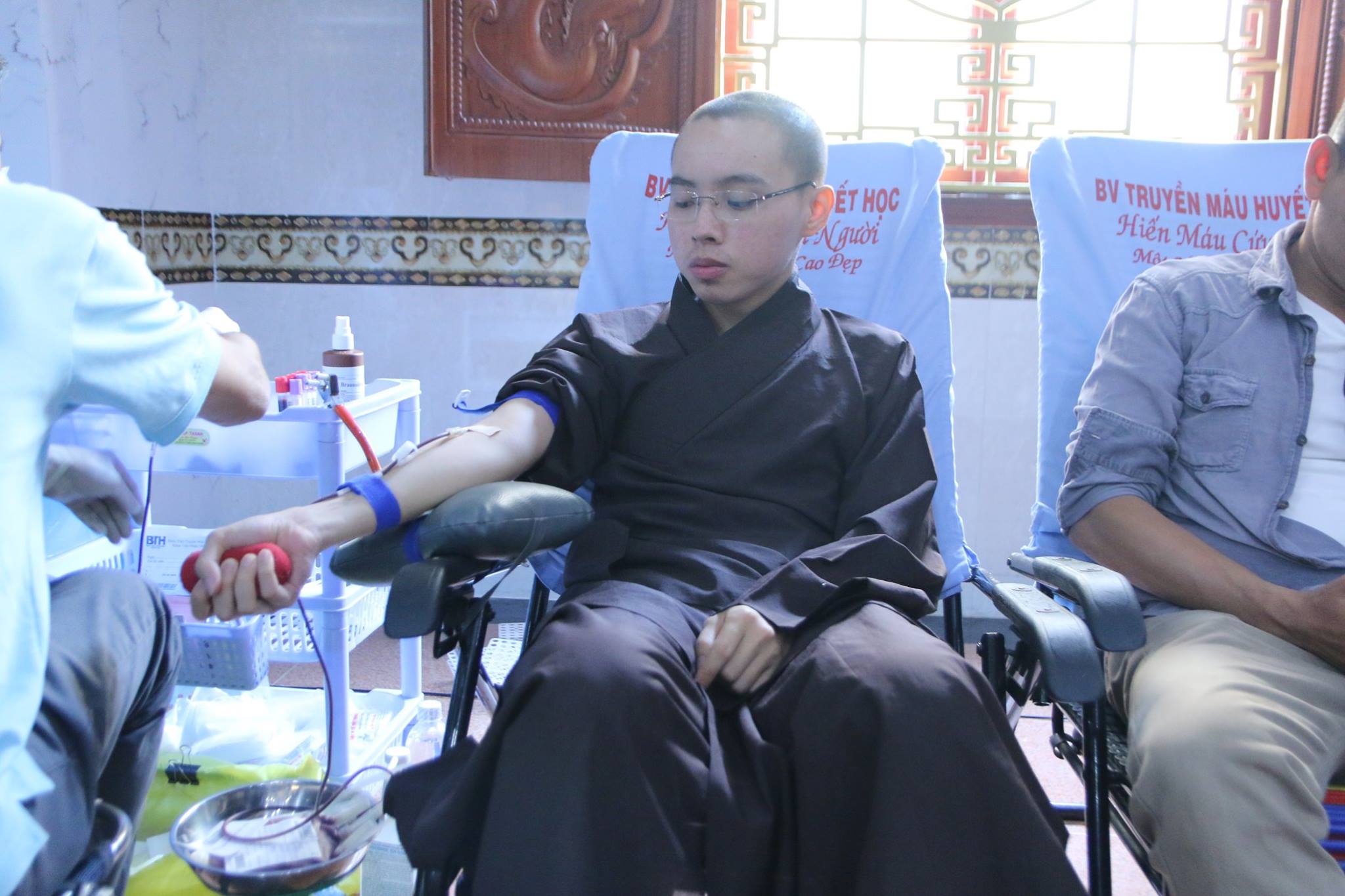 559 người hiến máu tại Chùa Giác Ngộ, ngày 7-4-2018
