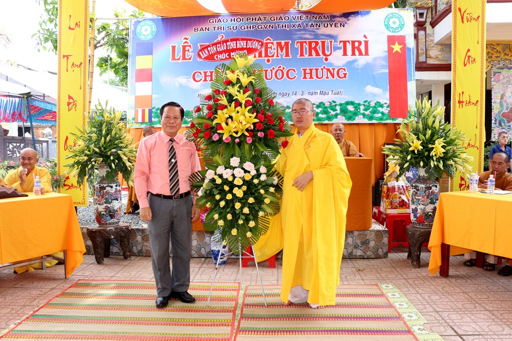 Bình Dương: Lễ bổ nhiệm Trụ trì chùa Phước Hưng.