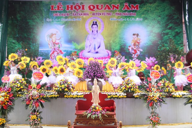 Thái Bình: Chùa Đại Bi khai mạc lễ hội Quan Âm