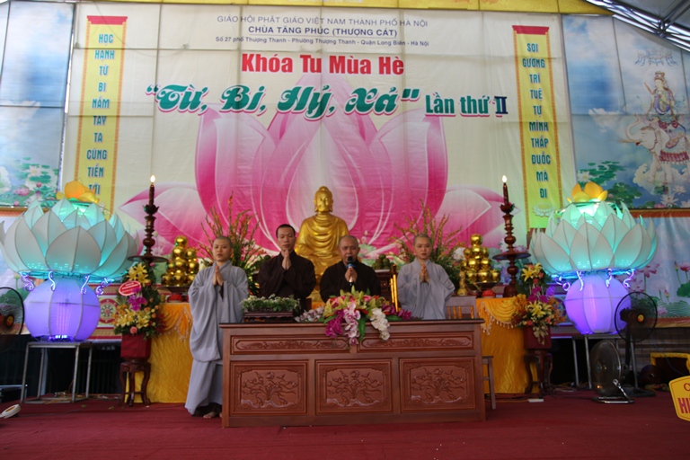 Hà Nội: Lễ bế mạc khóa tu mùa hè “ Từ - Bi- Hỷ - Xả” lần thứ II