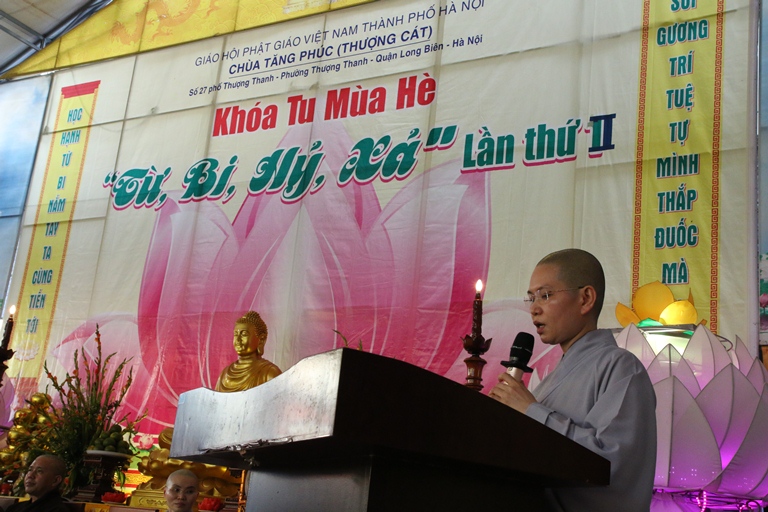Hà Nội: Lễ bế mạc khóa tu mùa hè “ Từ - Bi- Hỷ - Xả” lần thứ II