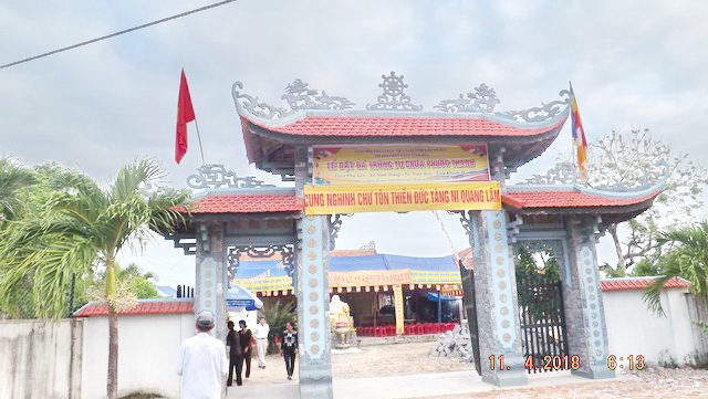 Lễ đặt đá trùng tu chùa Phước Thành.