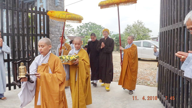 Lễ đặt đá trùng tu chùa Phước Thành.
