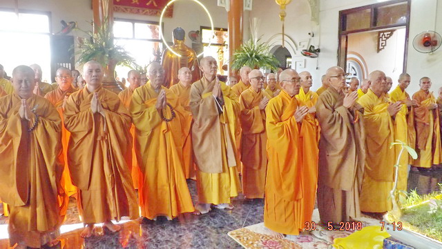 Phật giáo thị xã Ninh Hòa tác pháp an cư