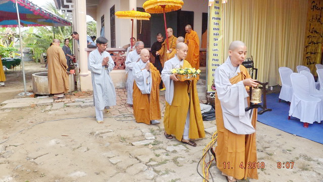 Lễ đặt đá trùng tu chùa Phước Thành.