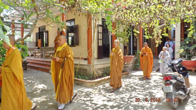 Phật giáo thị xã Ninh Hòa tác pháp an cư
