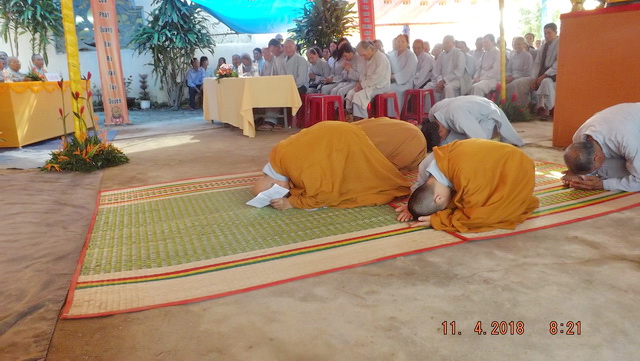 Lễ đặt đá trùng tu chùa Phước Thành.