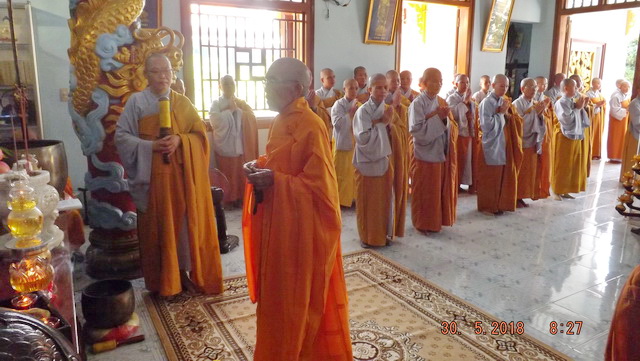 Phật giáo thị xã Ninh Hòa tác pháp an cư
