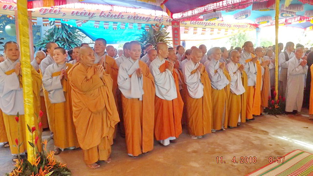 Lễ đặt đá trùng tu chùa Phước Thành.
