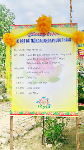 Lễ đặt đá trùng tu chùa Phước Thành.