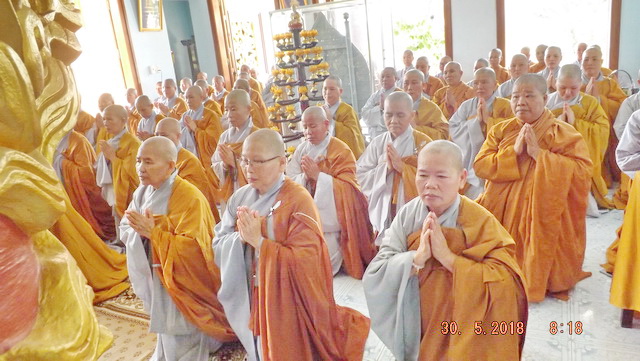 Phật giáo thị xã Ninh Hòa tác pháp an cư