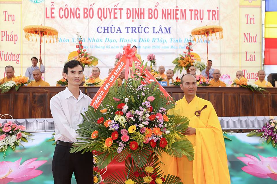 Lễ Bổ nhiệm trụ trì Chùa Trúc Lâm xã Nhân Đạo