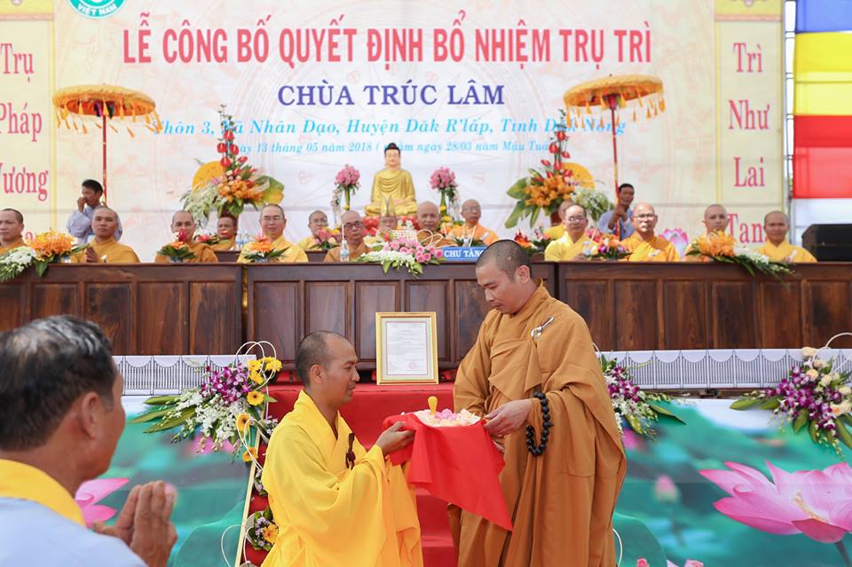 Lễ Bổ nhiệm trụ trì Chùa Trúc Lâm xã Nhân Đạo
