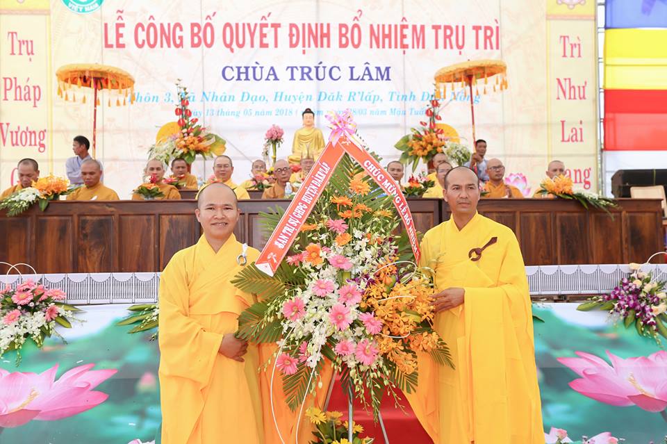 Lễ Bổ nhiệm trụ trì Chùa Trúc Lâm xã Nhân Đạo