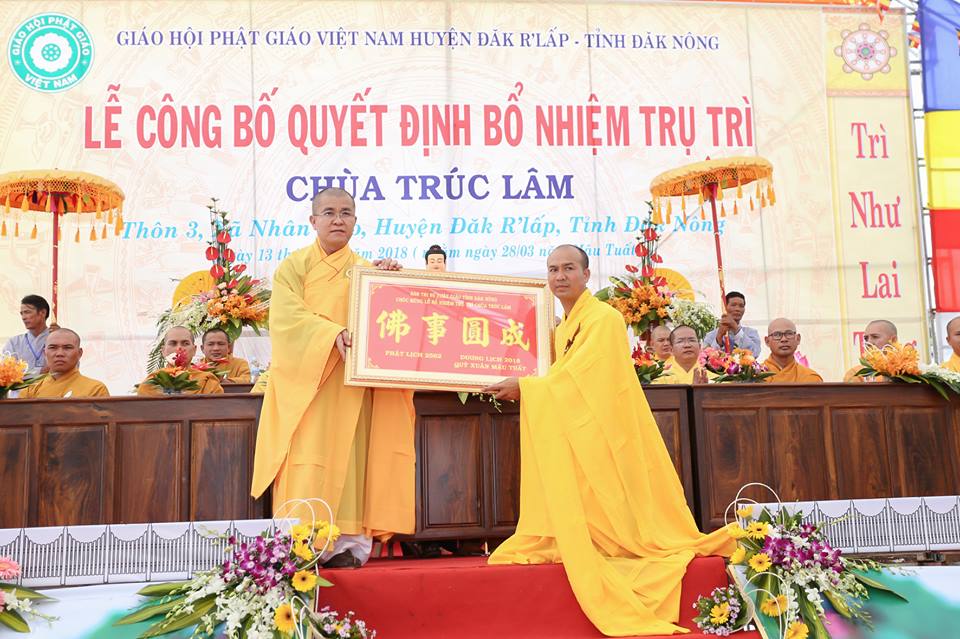 Lễ Bổ nhiệm trụ trì Chùa Trúc Lâm xã Nhân Đạo