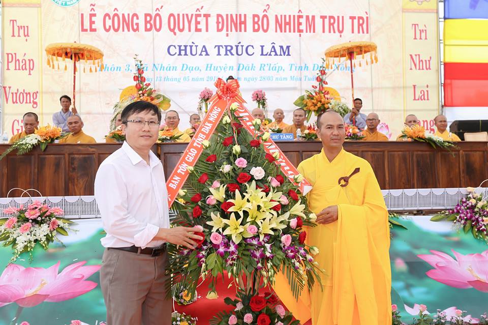 Lễ Bổ nhiệm trụ trì Chùa Trúc Lâm xã Nhân Đạo