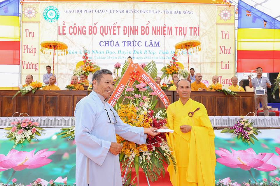 Lễ Bổ nhiệm trụ trì Chùa Trúc Lâm xã Nhân Đạo