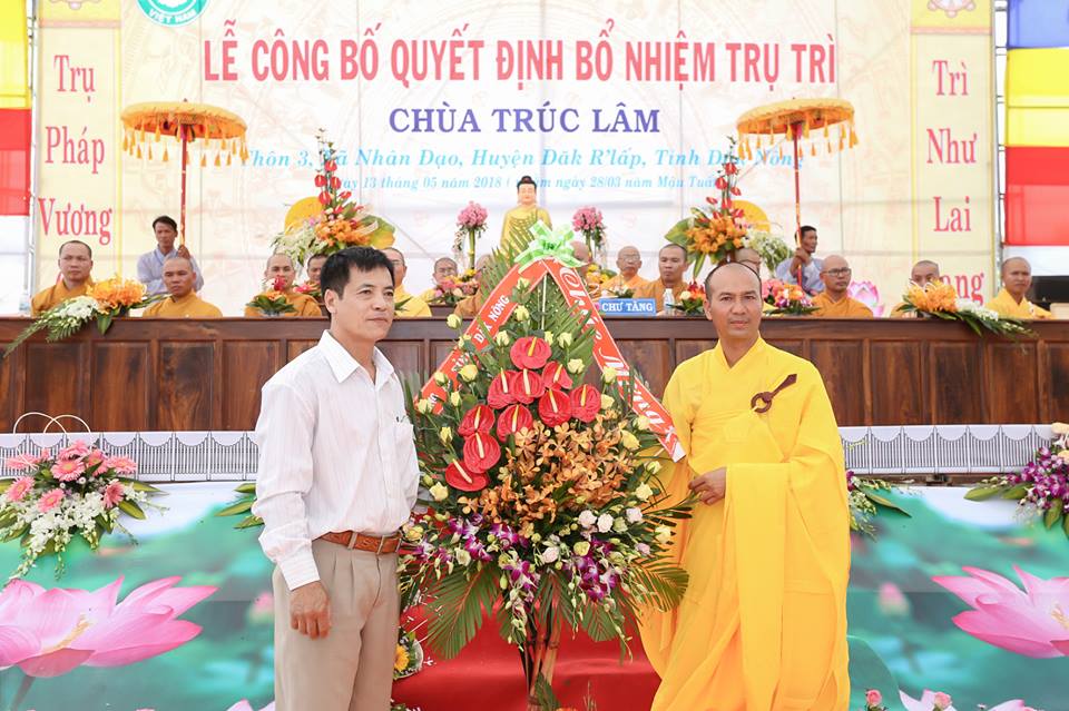Lễ Bổ nhiệm trụ trì Chùa Trúc Lâm xã Nhân Đạo