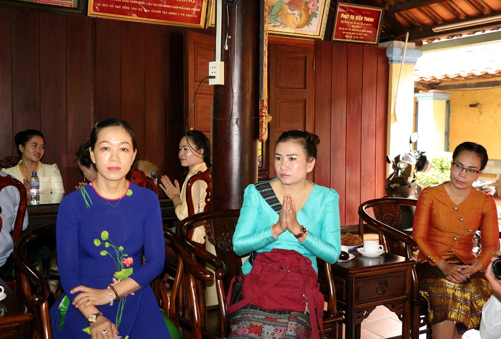 Bình Dương: Ban Trị sự GHPGVN tỉnh tiếp và làm việc với đoàn UBMTTQ xây dựng Lào, tỉnh Champasak
