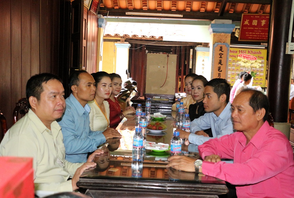 Bình Dương: Ban Trị sự GHPGVN tỉnh tiếp và làm việc với đoàn UBMTTQ xây dựng Lào, tỉnh Champasak