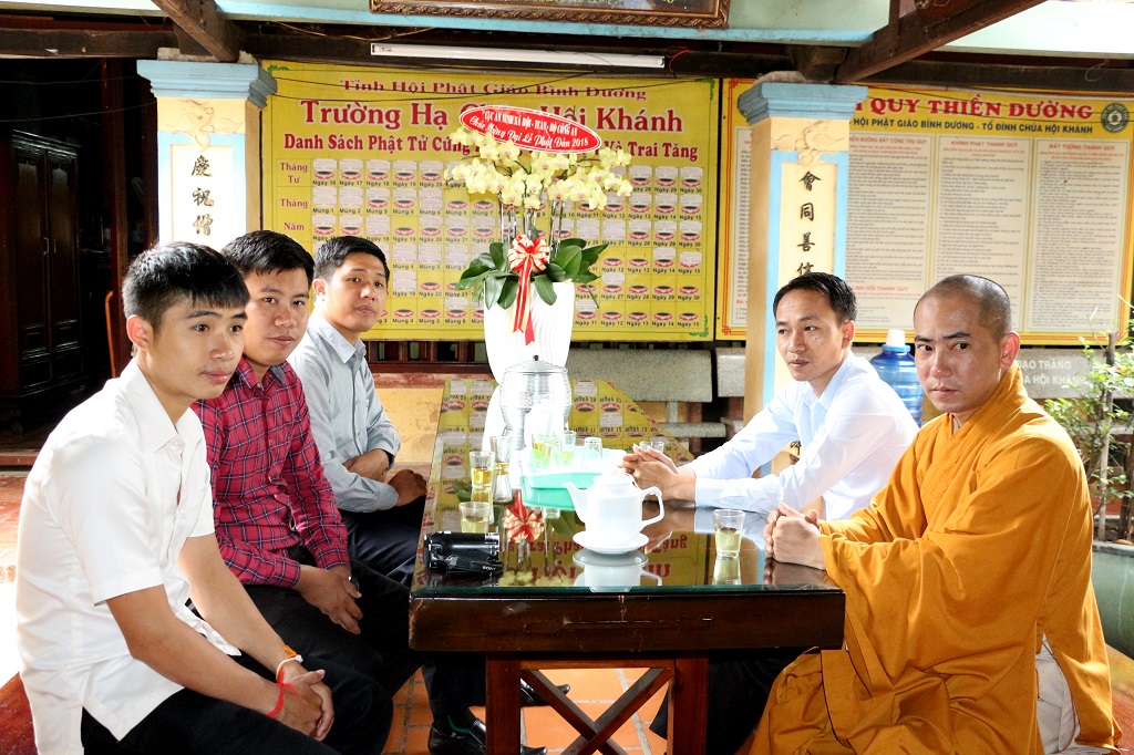 Bình Dương: Ban Trị sự GHPGVN tỉnh tiếp và làm việc với đoàn UBMTTQ xây dựng Lào, tỉnh Champasak
